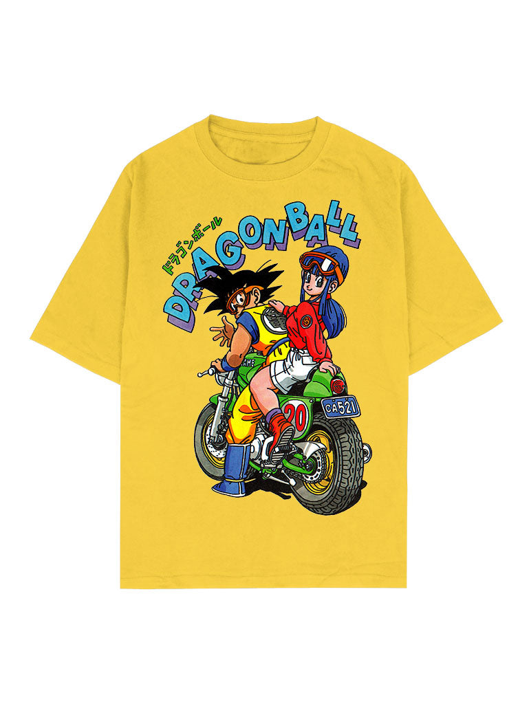 A t-shirt with anime-inspired design, blending manga shonen style with modern streetwear aesthetic.