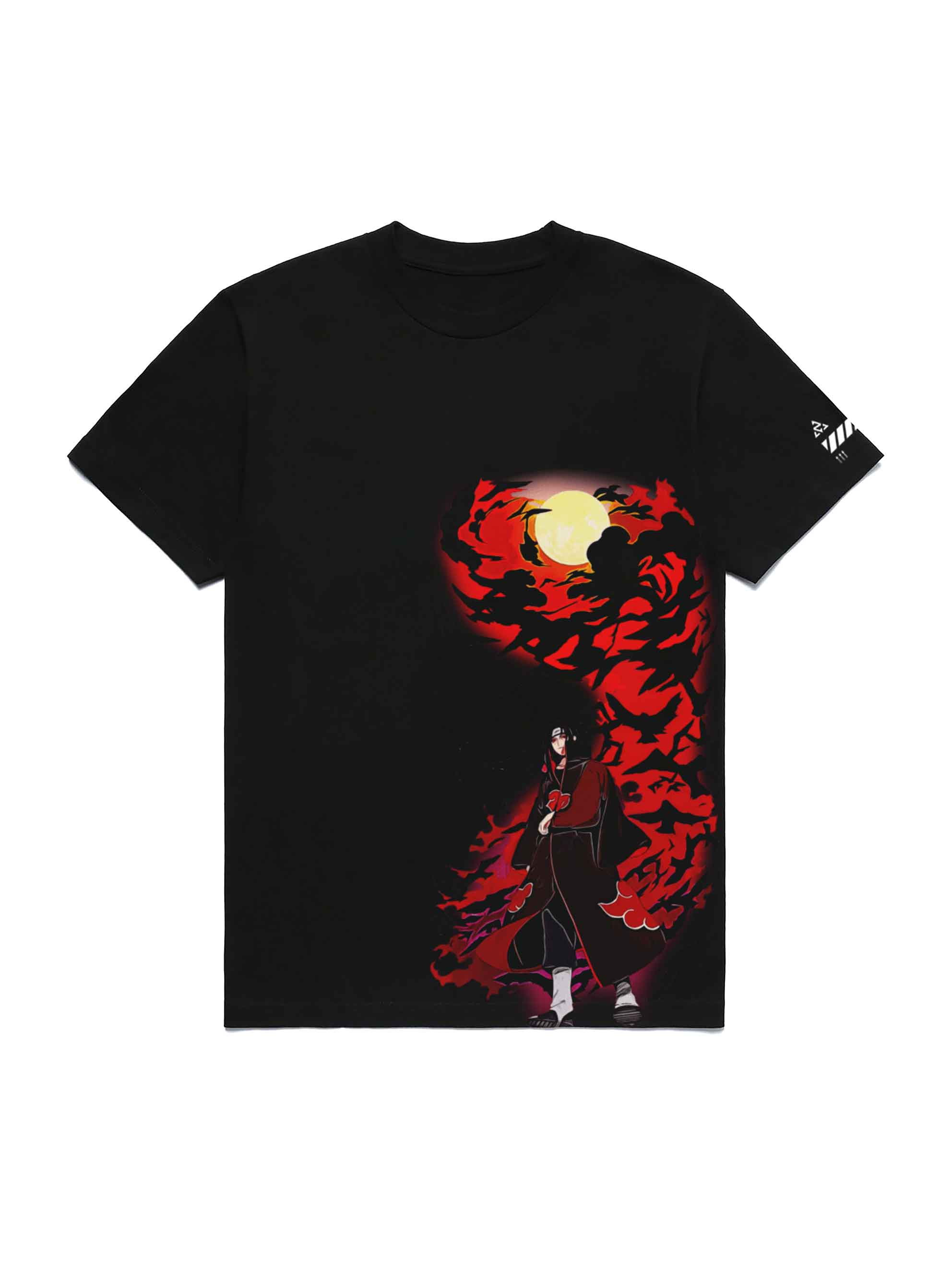 A t-shirt with anime-inspired design, blending manga shonen style with modern streetwear aesthetic.