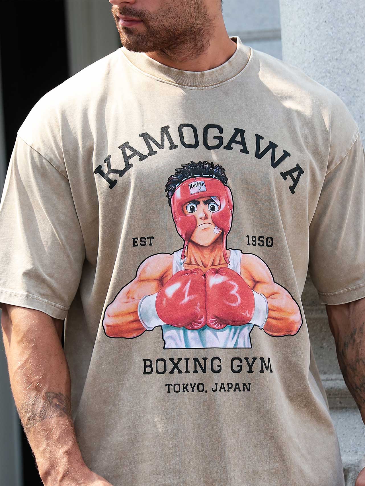A sweatshirt with anime-inspired design, blending manga shonen style with modern streetwear aesthetic.