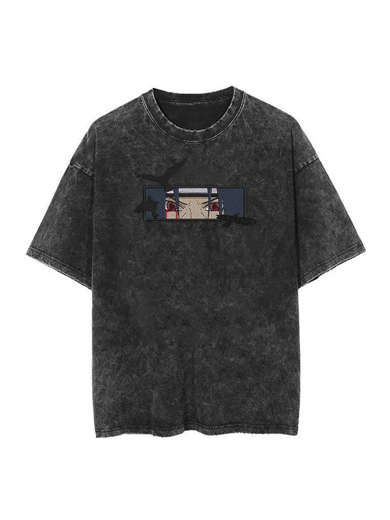 A t-shirt with anime-inspired design, blending manga shonen style with modern streetwear aesthetic.