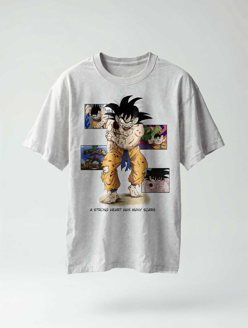 Kakarot Strong Heart Vintage Tee - Dragon Ball Z-inspired design by Torazen