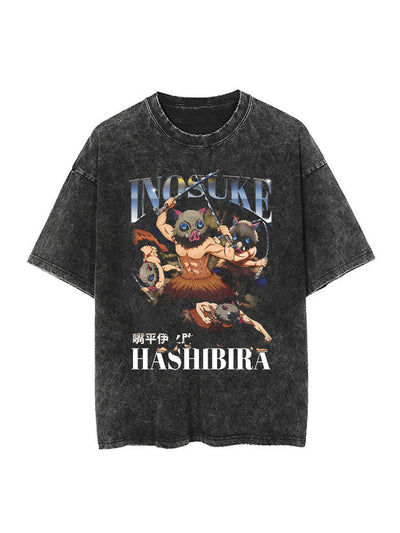anime-inspired tee with boar head slayer vintage tee design