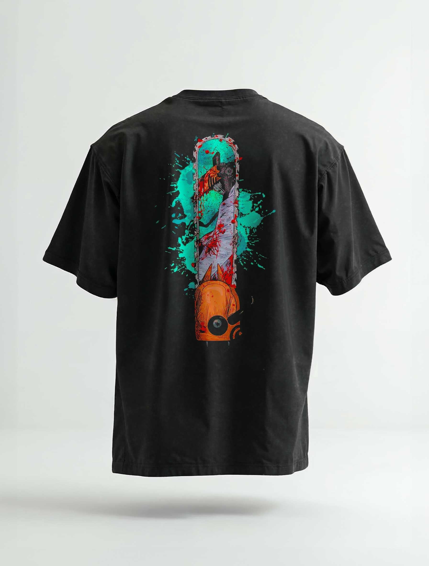 A t-shirt with anime-inspired design, blending manga shonen style with modern streetwear aesthetic.