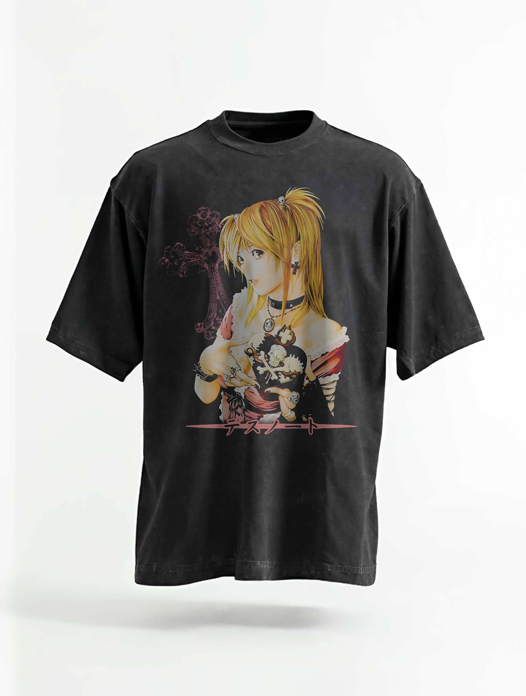 A t-shirt with anime-inspired design, blending manga shonen style with modern streetwear aesthetic.