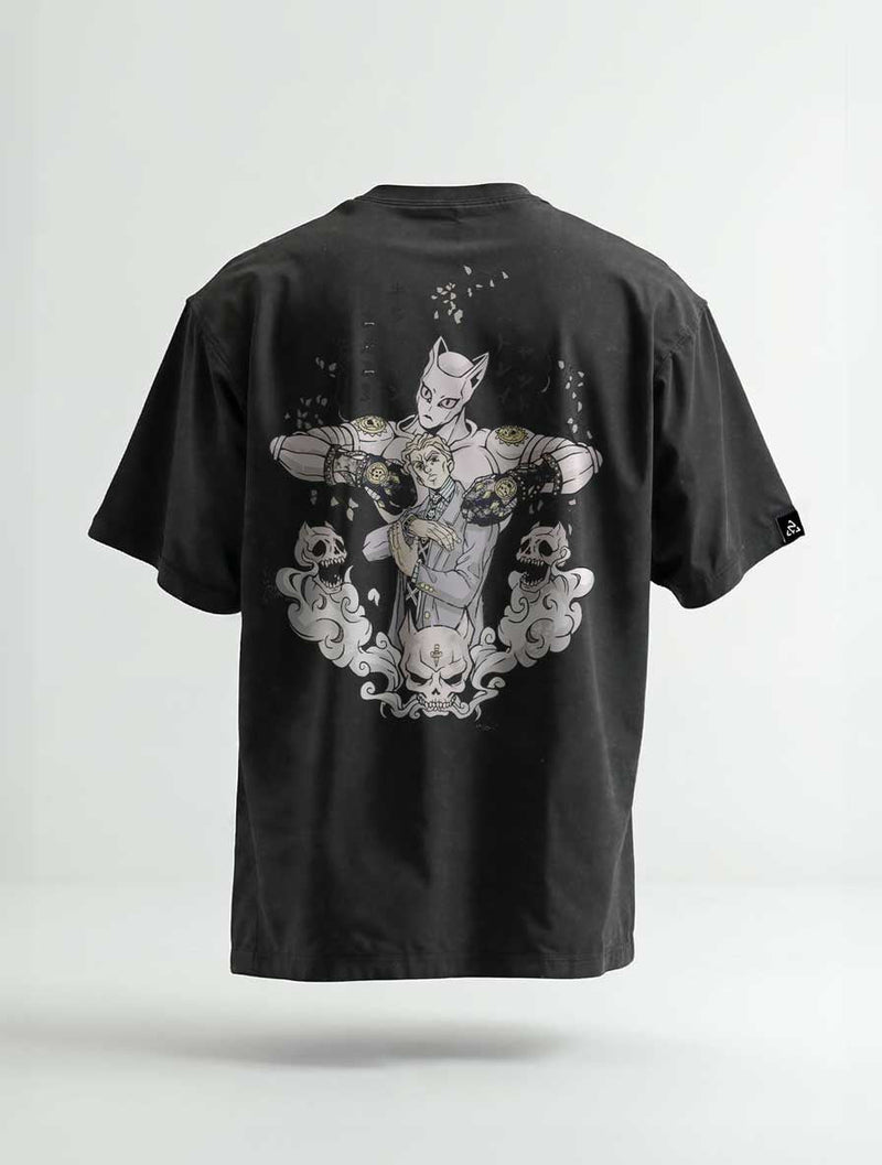 Ghost Grip Vintage Tee - JoJos Bizarre Adventure-inspired design by Torazen