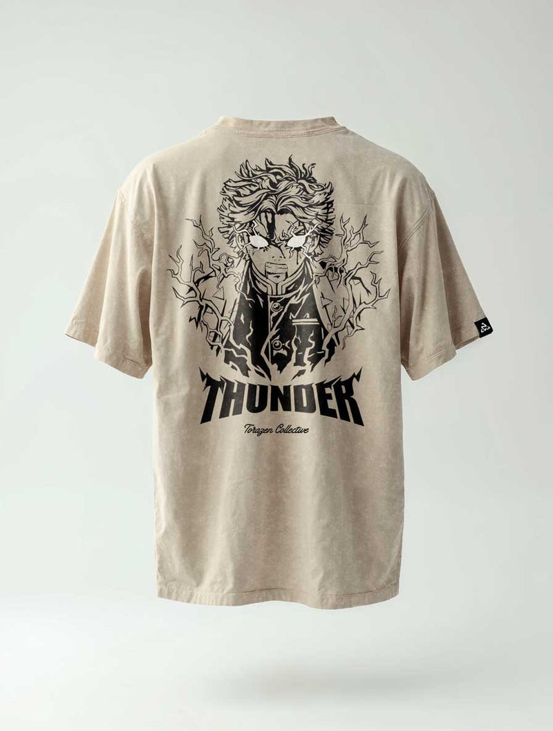Thunder Cry Vintage Tee - Demon Slayer-inspired design by Torazen