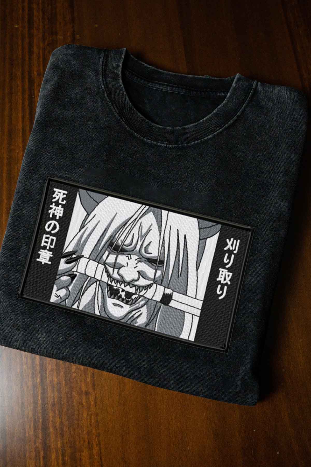 A sweatshirt with anime-inspired design, blending manga shonen style with modern streetwear aesthetic.