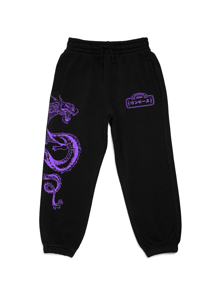 A pants with anime-inspired design, blending manga shonen style with modern streetwear aesthetic.