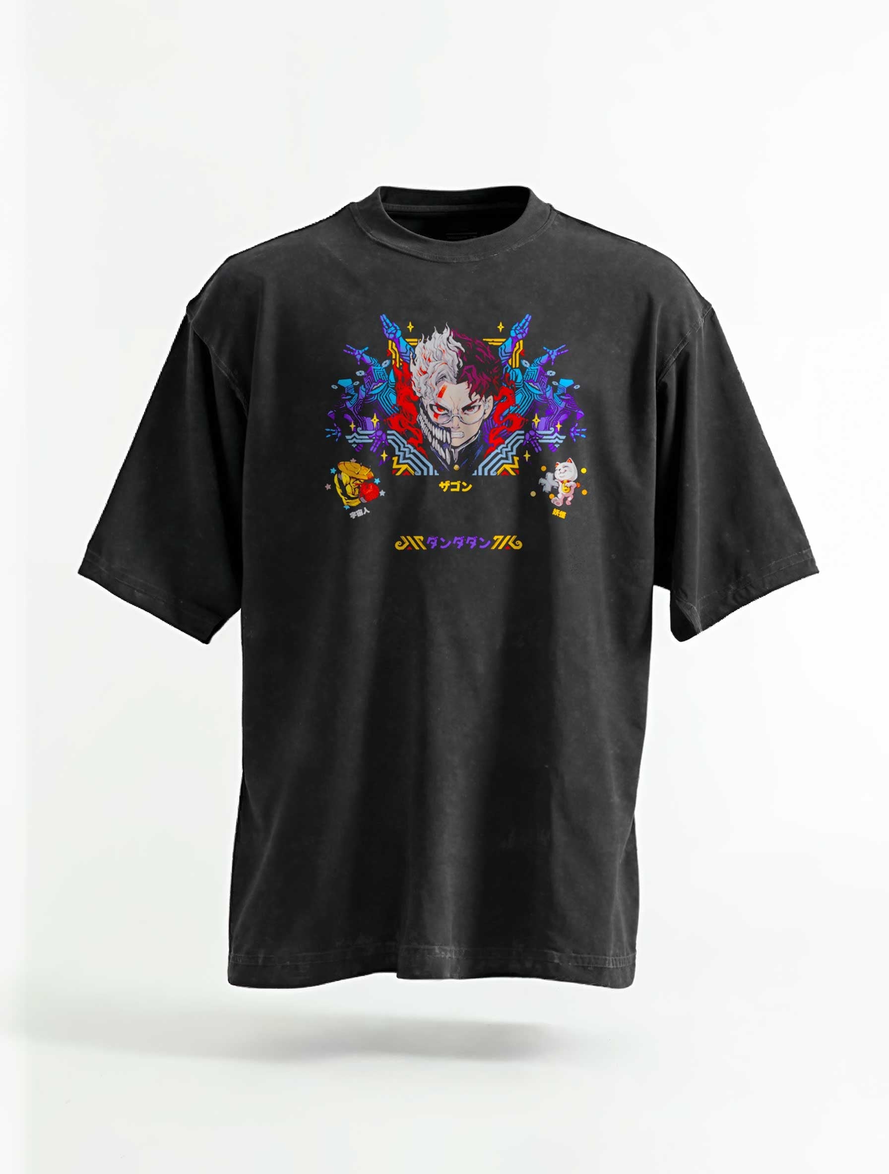 A sweatshirt with anime-inspired design, blending manga shonen style with modern streetwear aesthetic.