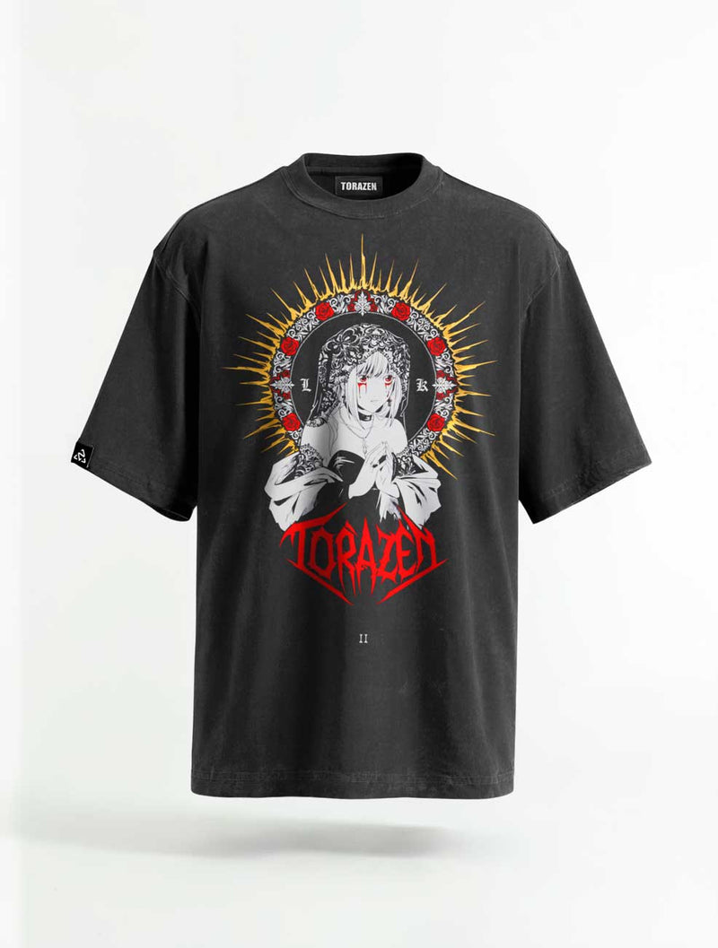 Silent Rose Saint Vintage Tee - Death Note-inspired design by Torazen