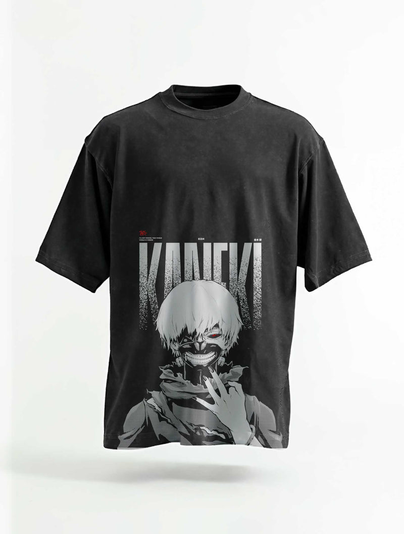 One-Eyed Ghoul Haunting Rebirth Vintage Tee - Tokyo Ghoul-inspired design by Torazen