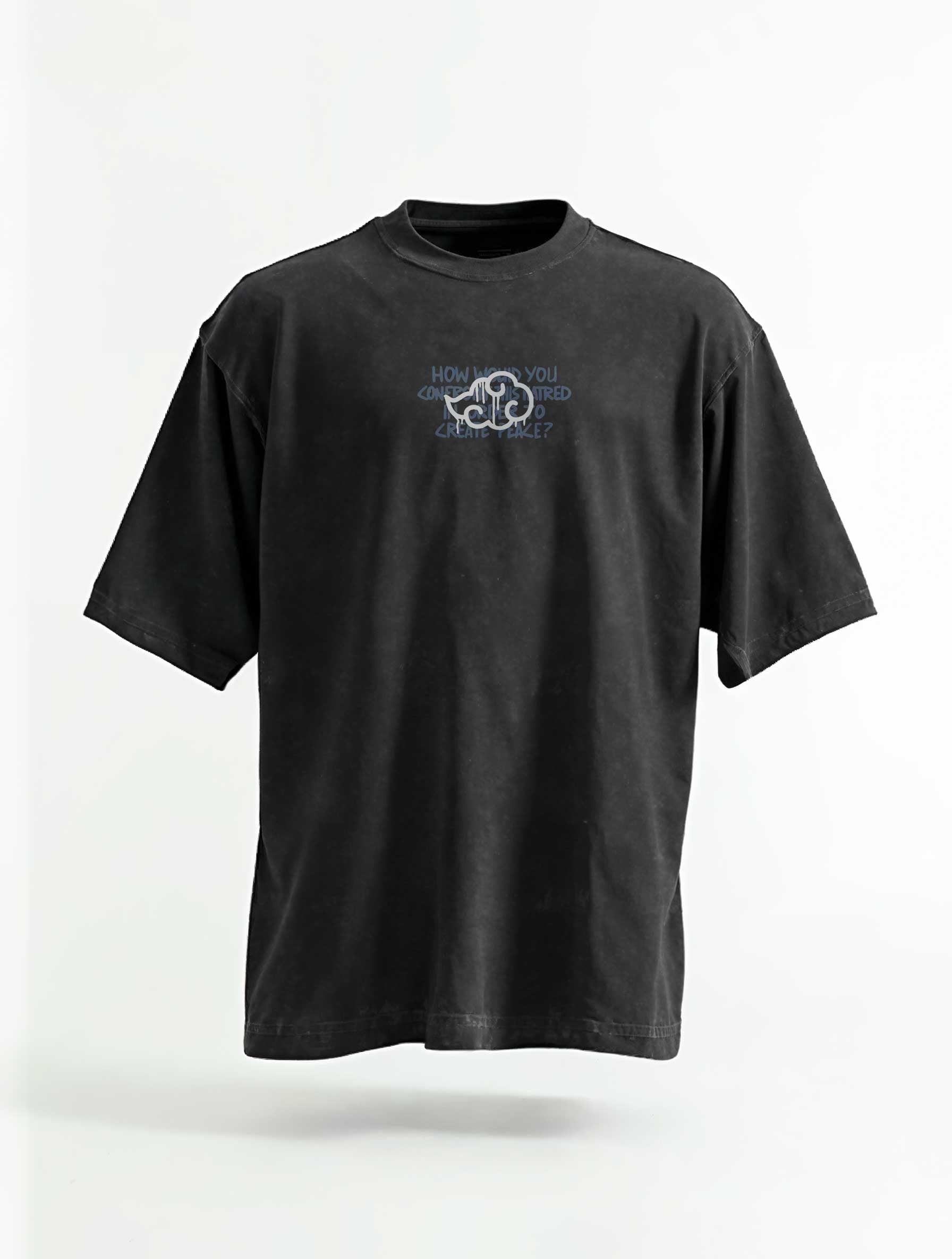 A t-shirt with anime-inspired design, blending manga shonen style with modern streetwear aesthetic.