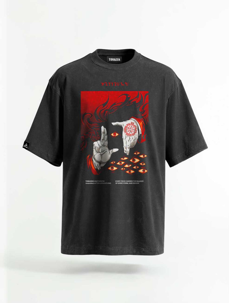 Crimson Gaze Vintage Tee - Hellsing-inspired design by Torazen