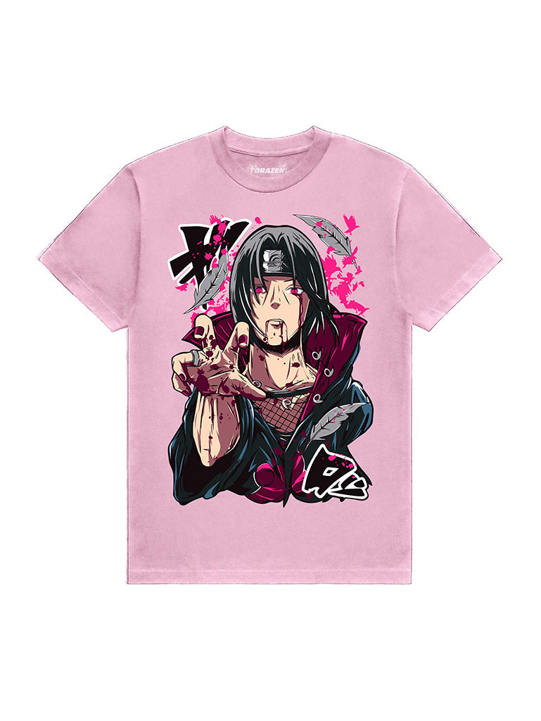 A t-shirt with anime-inspired design, blending manga shonen style with modern streetwear aesthetic.