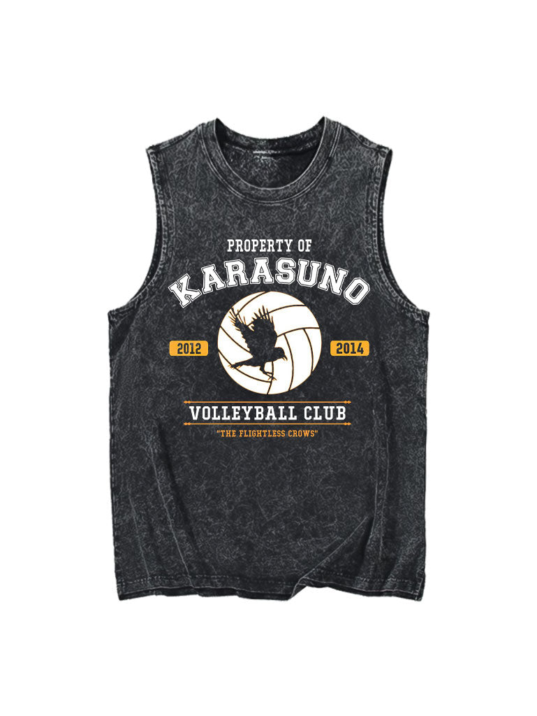 A tank top with anime-inspired design, blending manga shonen style with modern streetwear aesthetic.
