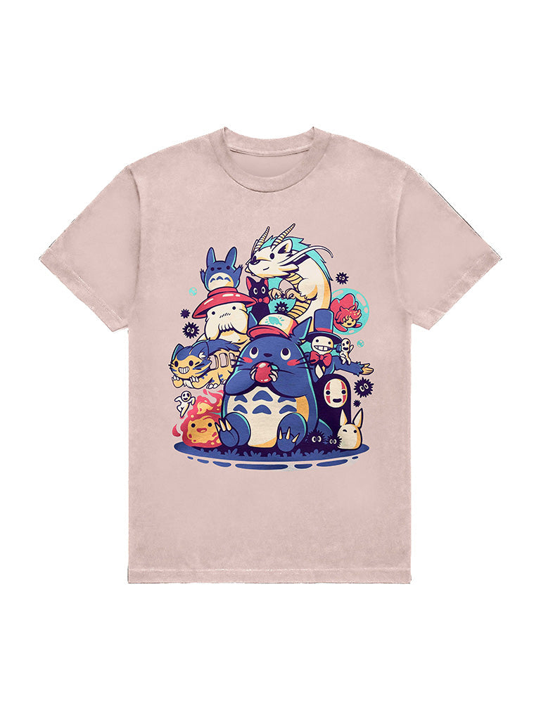 A t-shirt with anime-inspired design, blending manga shonen style with modern streetwear aesthetic.