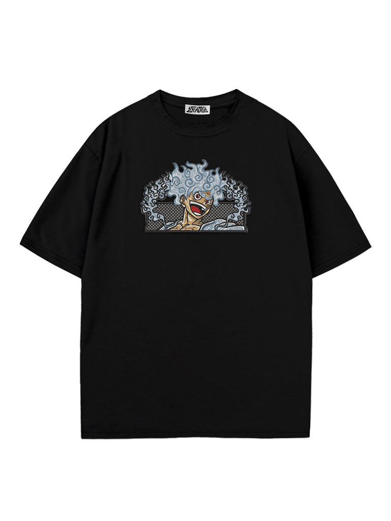 Straw Cpt. Embroidered Tee - One Piece-inspired design by Torazen