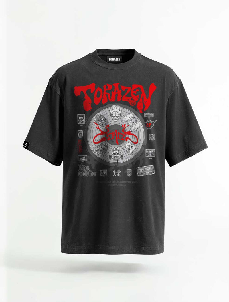 Spiral Faces Vintage Tee - Dorohedoro-inspired design by Torazen