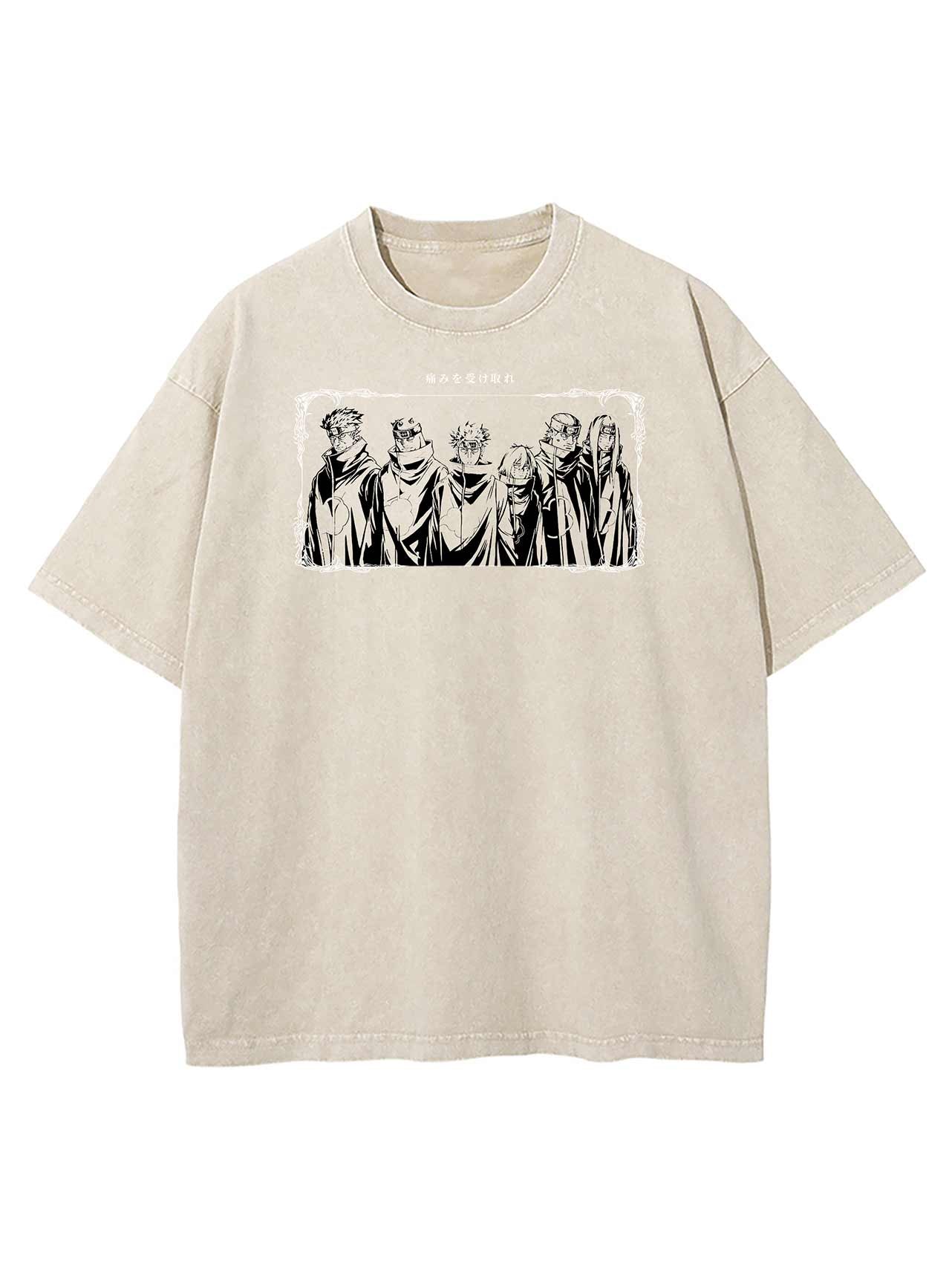 A t-shirt with anime-inspired design, blending manga shonen style with modern streetwear aesthetic.