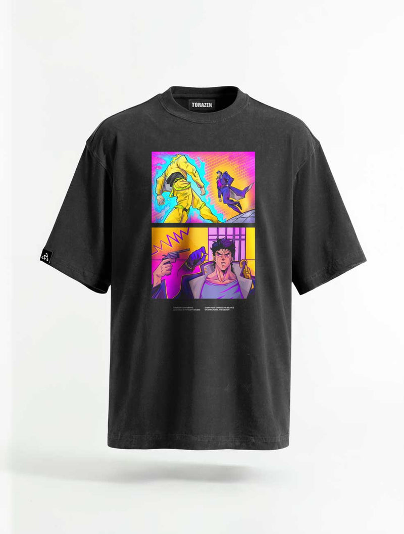 Stand Clash Vintage Tee - JoJos Bizarre Adventure-inspired design by Torazen