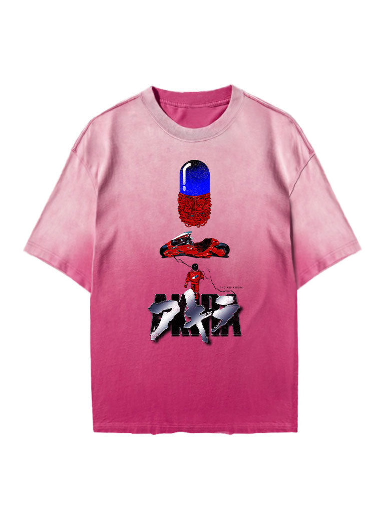 A t-shirt with anime-inspired design, blending manga shonen style with modern streetwear aesthetic.