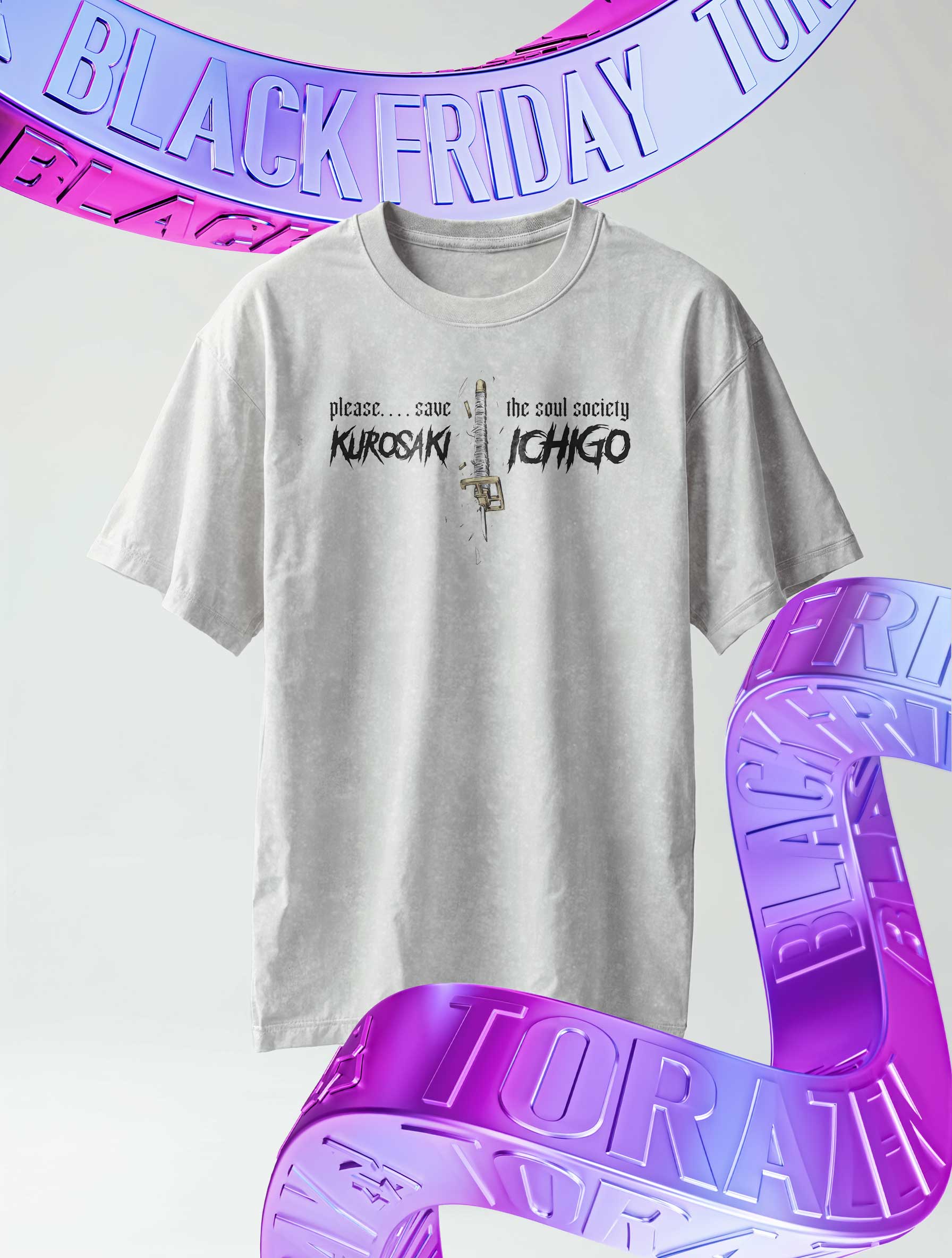 A sweatshirt with anime-inspired design, blending manga shonen style with modern streetwear aesthetic.