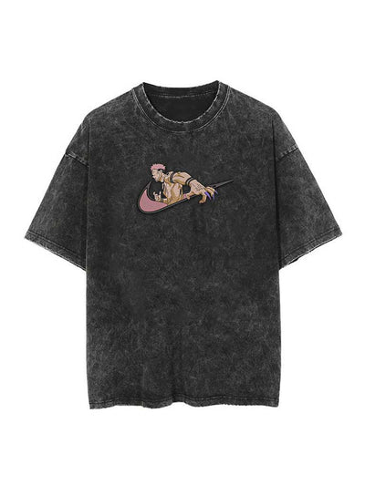 anime-inspired tee with swoosh reconstructed embroidery tee design