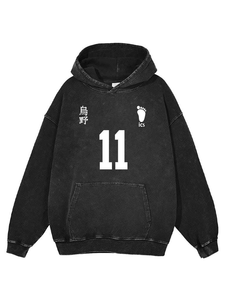 A hoodie with anime-inspired design, blending manga shonen style with modern streetwear aesthetic.