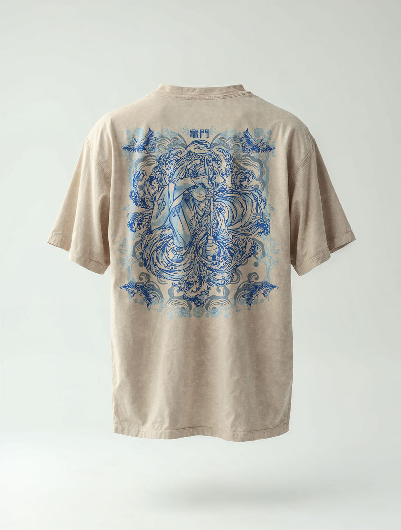 Water Breath's Water Dance Vintage Tee - Demon Slayer-inspired design by Torazen