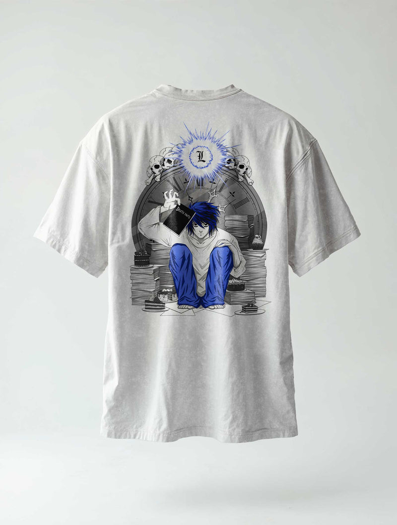 L Silent Justice Vintage Tee - Death Note-inspired design by Torazen