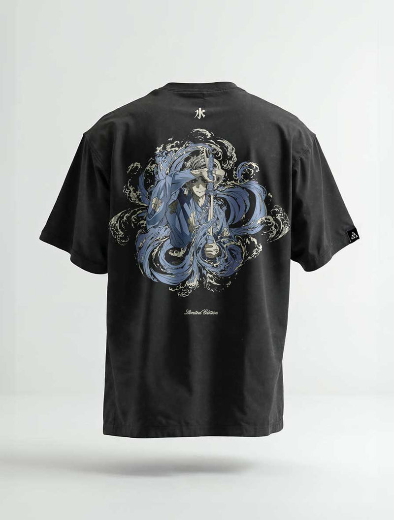 Tidal Bloom Vintage Tee - Demon Slayer-inspired design by Torazen