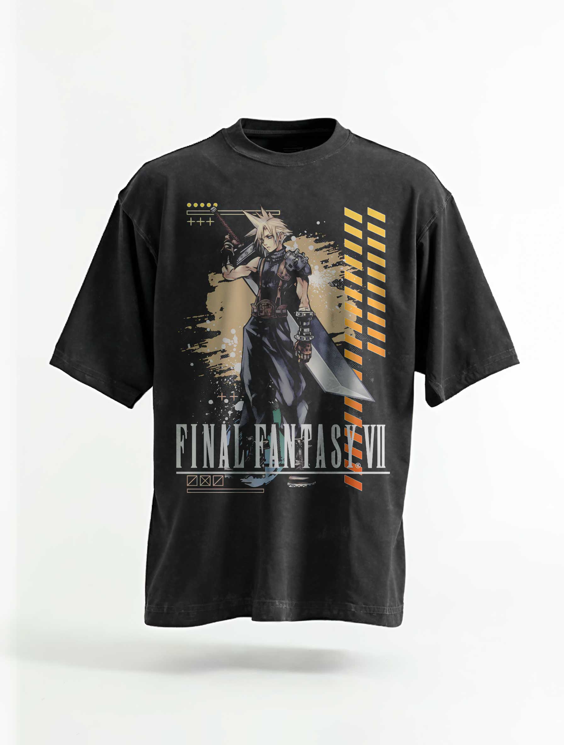 A t-shirt with anime-inspired design, blending manga shonen style with modern streetwear aesthetic.