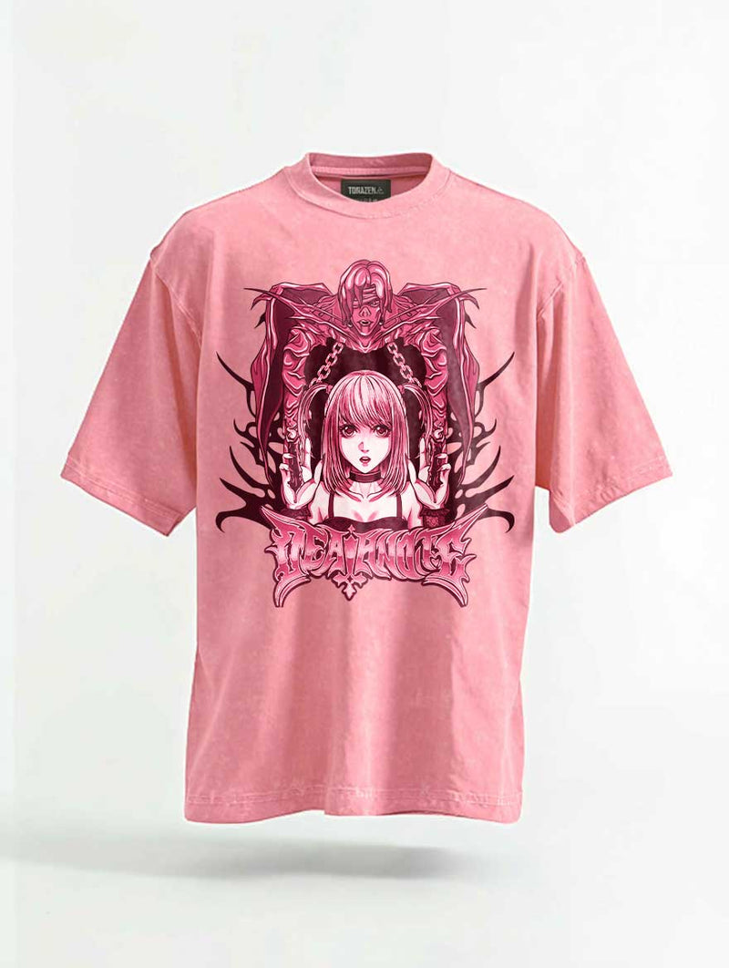 Misa Shinigami's Embrace Vintage Tee - Death Note-inspired design by Torazen