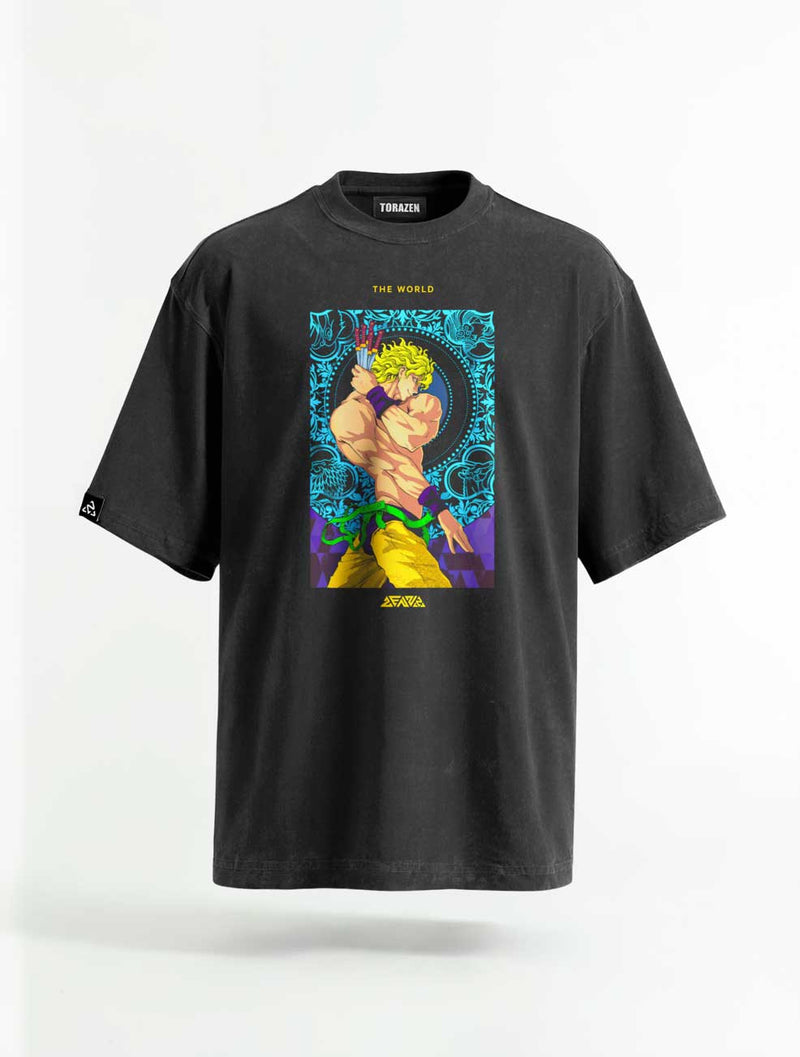 World Pose Vintage Tee - JoJos Bizarre Adventure-inspired design by Torazen