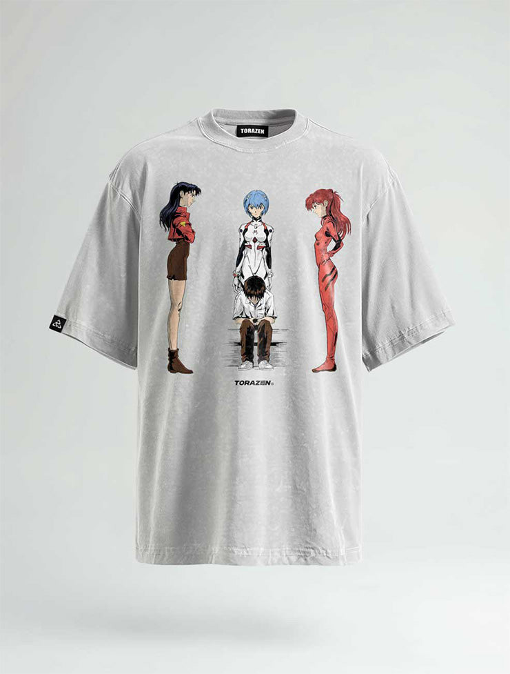 Overwhelmed Vintage Tee - Evangelion-inspired design by Torazen
