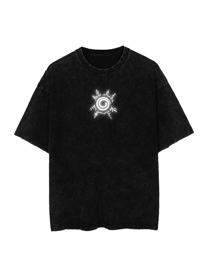 A sweatshirt with anime-inspired design, blending manga shonen style with modern streetwear aesthetic.