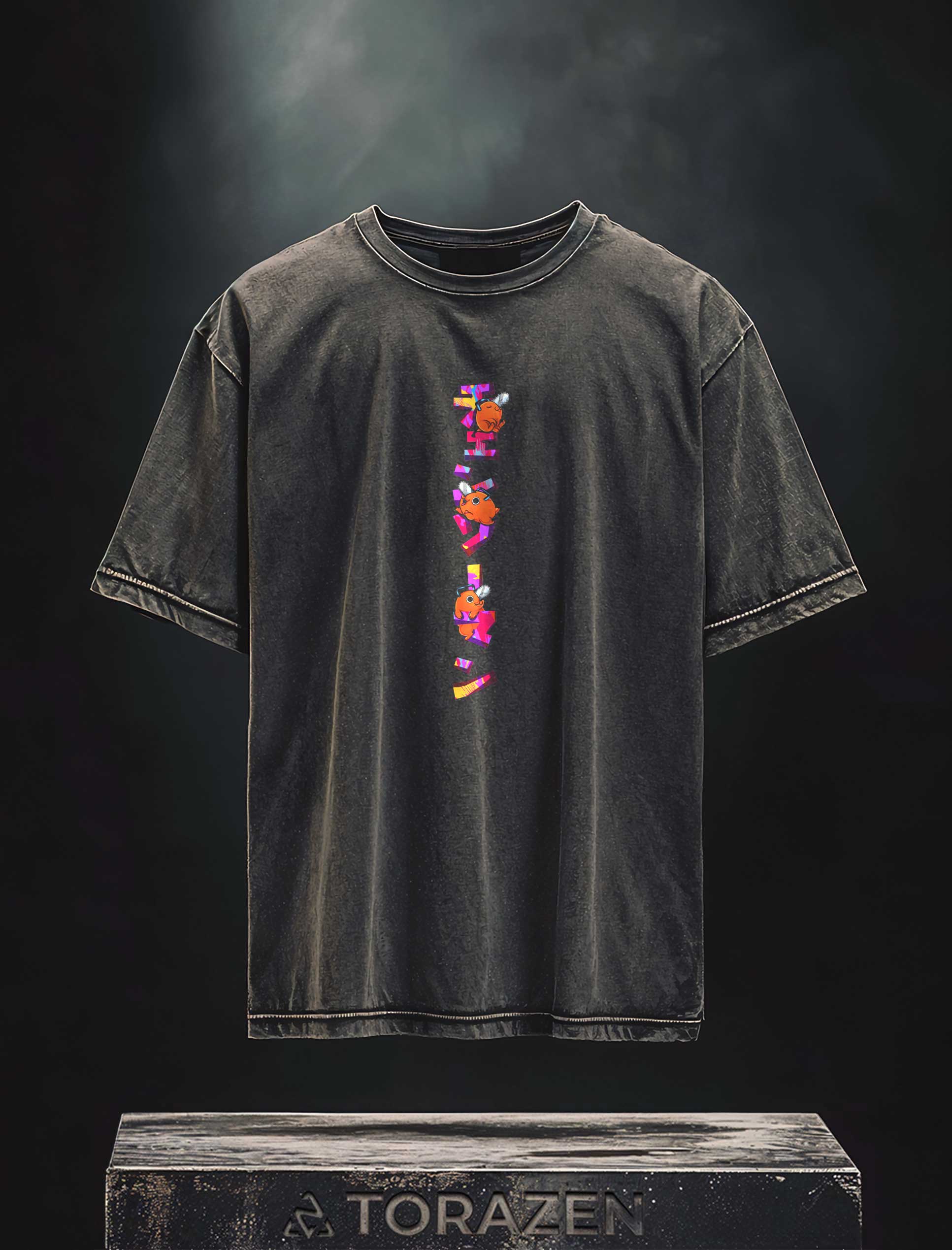 A sweatshirt with anime-inspired design, blending manga shonen style with modern streetwear aesthetic.
