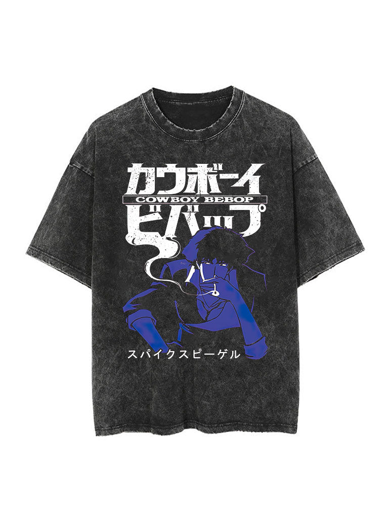 A t-shirt with anime-inspired design, blending manga shonen style with modern streetwear aesthetic.