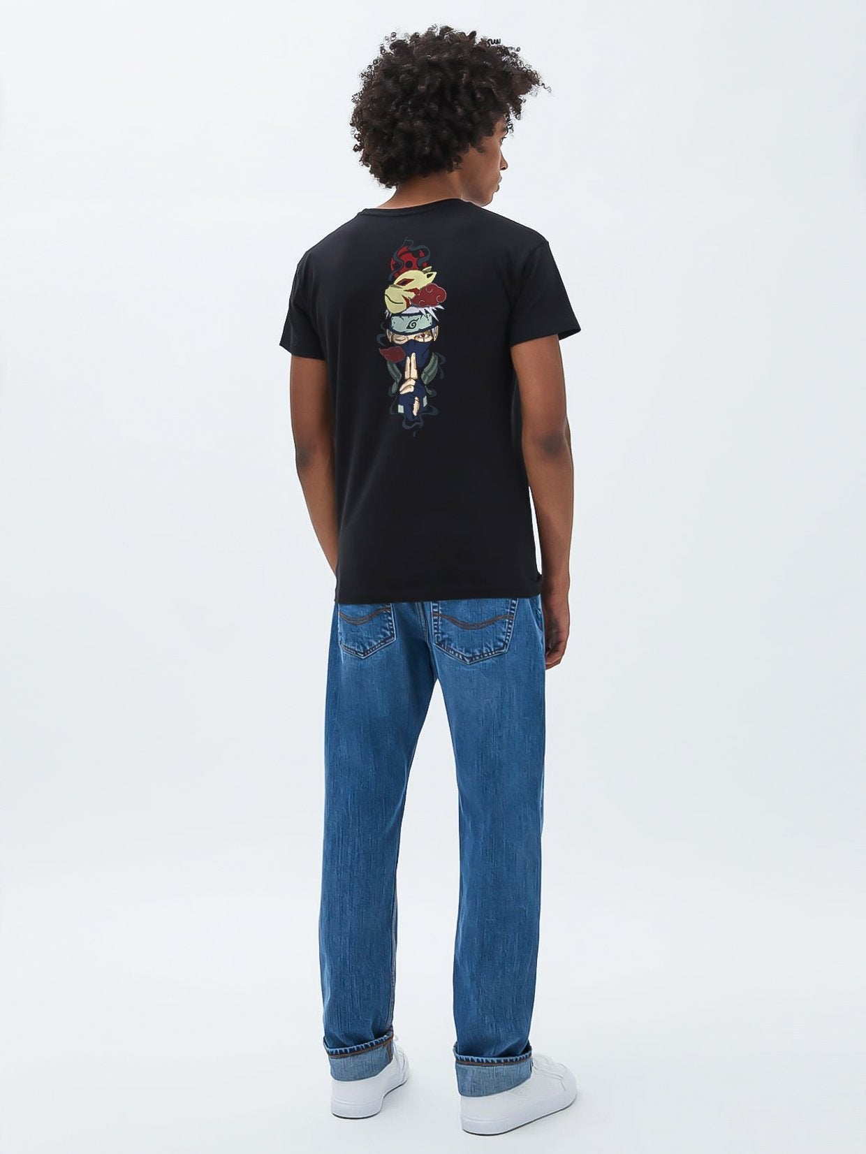 A sweatshirt with anime-inspired design, blending manga shonen style with modern streetwear aesthetic.