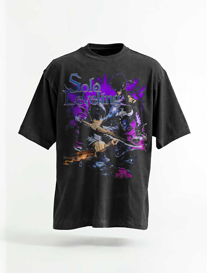 Solo Levelling Vintage Tee - Solo Leveling-inspired design by Torazen