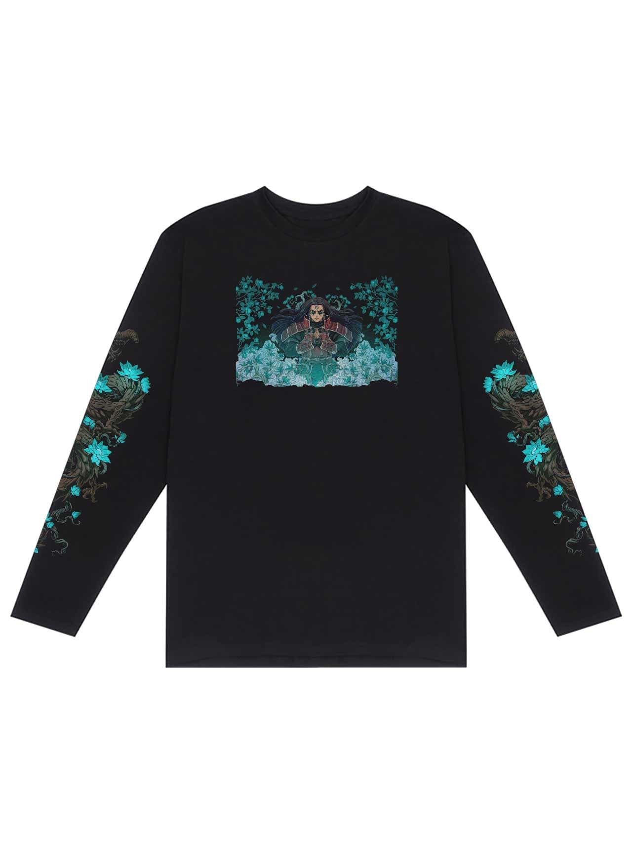 A t-shirt with anime-inspired design, blending manga shonen style with modern streetwear aesthetic.