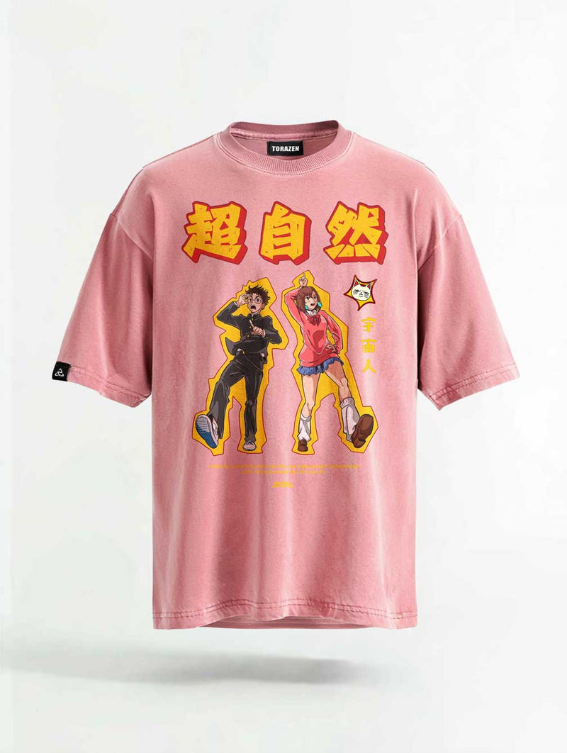 Chaos Pair Vintage Tee - Dan Da Dan-inspired design by Torazen