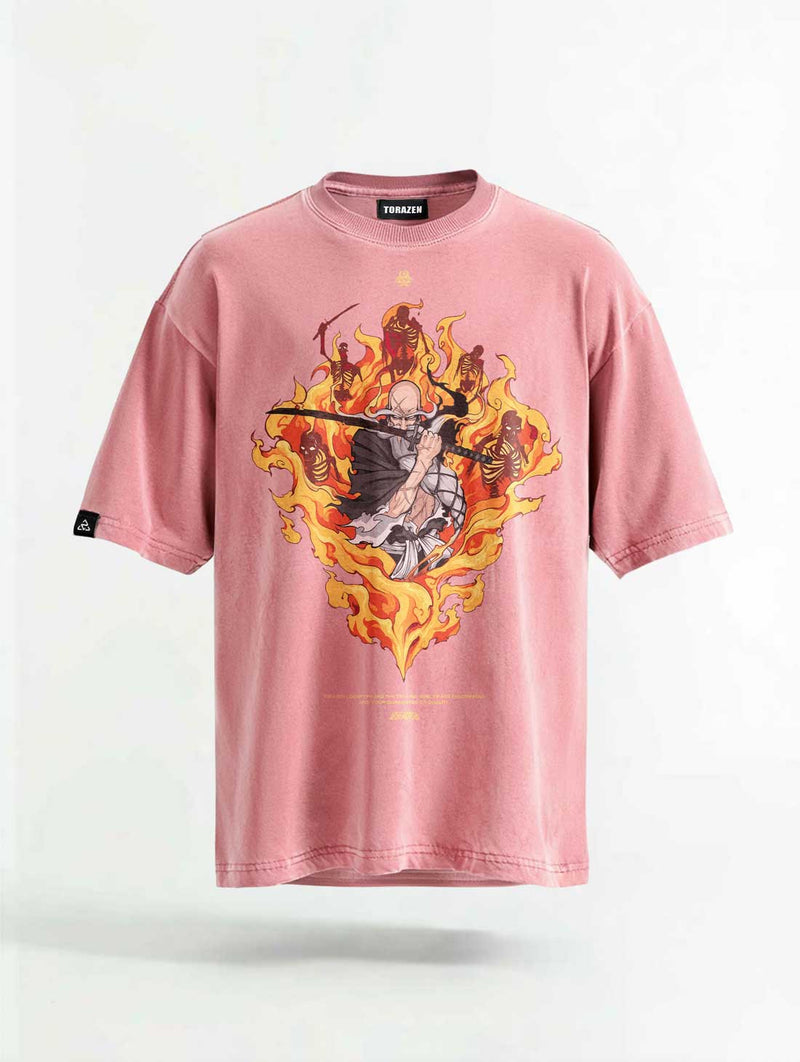Inferno Slash Vintage Tee - Bleach-inspired design by Torazen