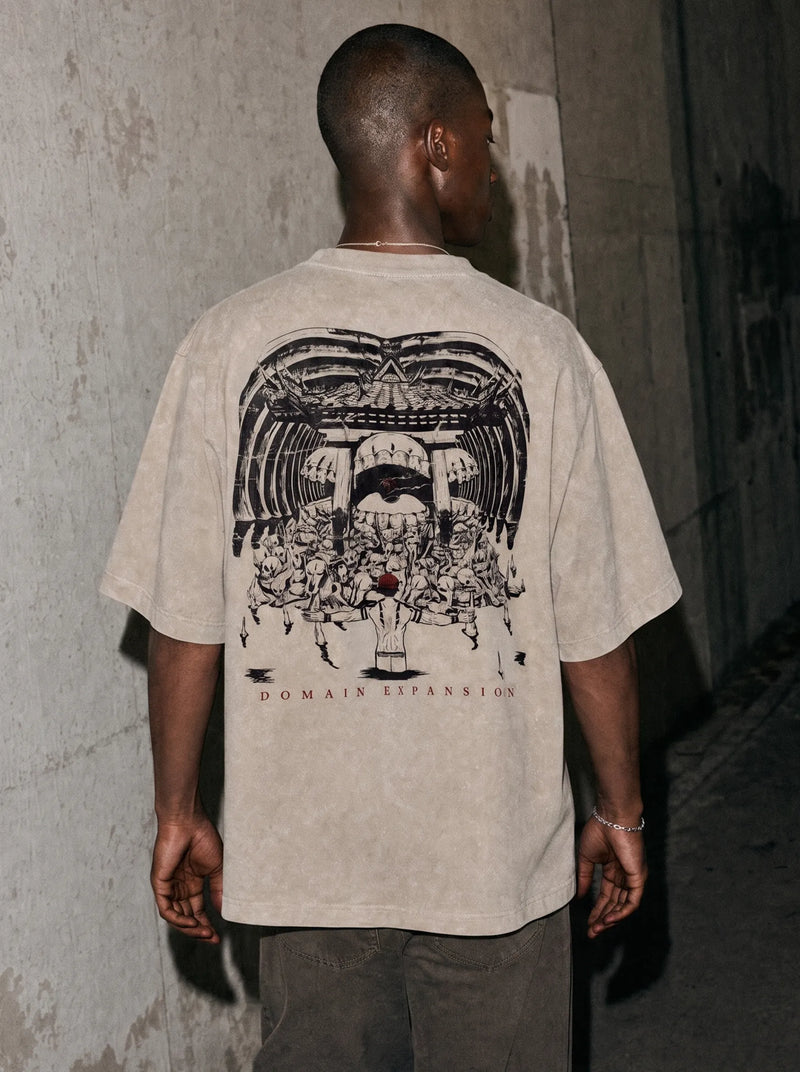 Malevolent Shrine Vintage Tee - Jujutsu Kaisen-inspired design by Torazen
