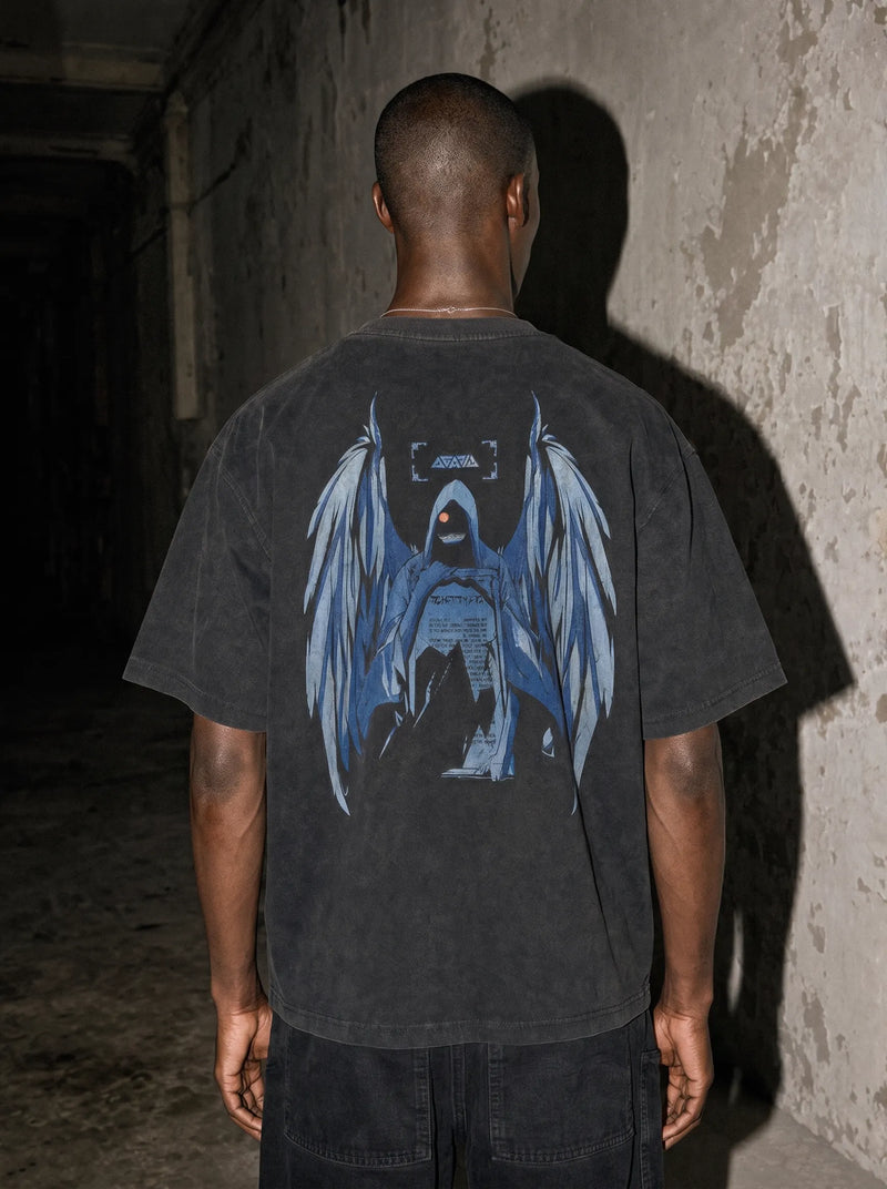 Statue of god Vintage Tee - Solo Leveling-inspired design by Torazen