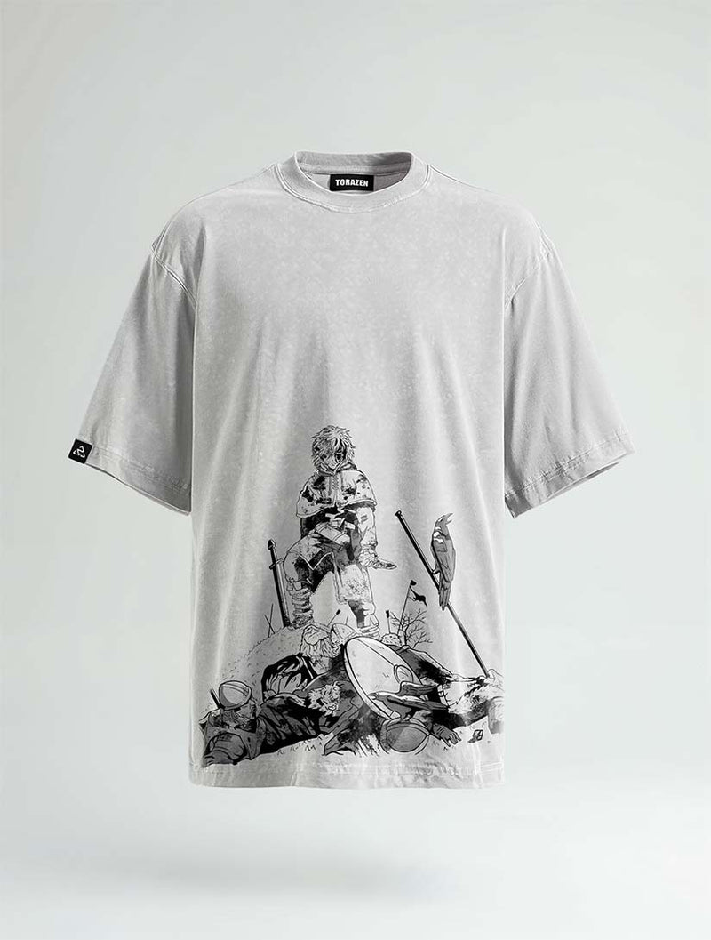 Farmland Saga Hero Vintage Tee - Vinland Saga-inspired design by Torazen