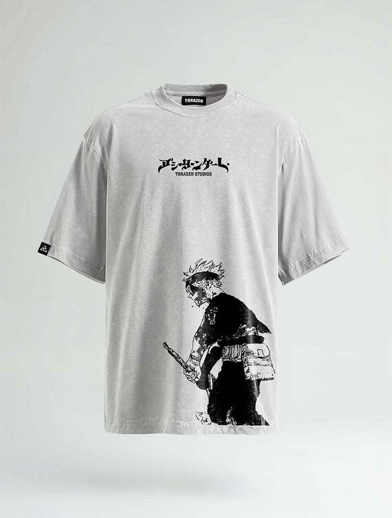 Clover Blade Vintage Tee - Black Clover-inspired design by Torazen