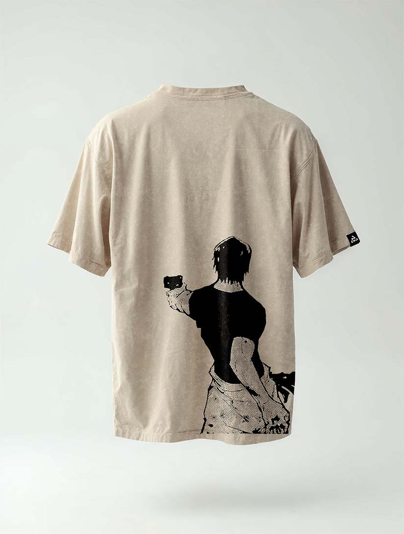 Heavenly Restriction Gun Vintage Tee - Jujutsu Kaisen-inspired design by Torazen