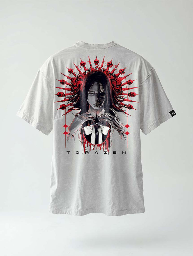 Red Halo Vintage Tee - Bleach-inspired design by Torazen