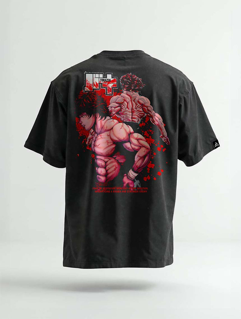 Clash Line Vintage Tee - Baki Hanma-inspired design by Torazen